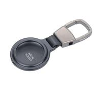 TROIKA Portachiavi con custodia protettiva per Apple AirTag® AIRTAG HOLDER - con moschettone per fissaggio flessibile - apertura con chiusura magnetica - alluminio - nero originale, Nero , 8,5 x 3,7 x