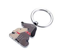 TROIKA Portachiavi unisex (confezione da 1), marrone/beige, 8 cm, Portachiavi