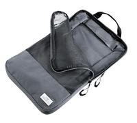 TROIKA Sacca a compressione BLUE CYCLE PACKING SHIRTS, grande borsa con zip per viaggio, salvaspazio, con manico, in plastica marina riciclata grigio scuro