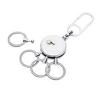 Troika Unisex Patent Easy Key Chain (pack of 1) 9,3 x 5 x 0,9 cm Silver Colours
