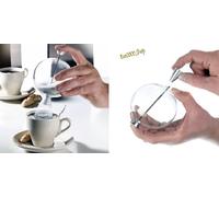 TROIKA ZUCCHERIERA IN SFERA DI VETRO FINISSMO E ALLUMINIO