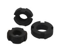 TROIOIUM 1 pz GB812 DIN981 Dado tondo Dado scanalato Dado a quattro scanalature M10 M12 M14 M16 M18 M20 M22 M24 M25 M27 M30 M33 M35(M14x1.5)