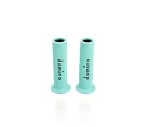 TROIOIUM Impugnatura Universale for Moto 7/8 "22 24MM Impugnatura Manubrio Domino ATV Dirt Pit Bike Racing Motocross Gel Manopole Freno in Gomma(Teal)