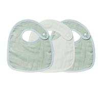 Trois Kilos Sept Bavaglino Neonato Al largo di Nova, Verde Acqua, Bianco, Taglia Unica (Set di 3) Unisex Baby