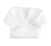 Trois Kilos Sept Brassière Bébé-1600 Reggiseno per Neonato in Schiuma Bianca e Rosa, Multicolore, 0 Mois Unisex Bambino
