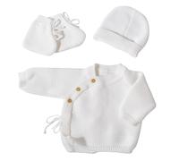 Trois Kilos Sept Brassire Naissance-1600 Reggiseno Nascita a Punto in Schiuma Bianca e Beige, Vaniglia, Taglia Unica Unisex Baby