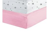 Trois Kilos Sept - Confezione da 2 lenzuole lettino rosa e stelline