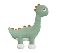 Trois Kilos Sept - Grande peluche Dinosauro morbido - 60 cm - Diplodocus in velluto a coste - Giocattolo di risveglio per bambini - Verde salvia e cammello, dalla nascita