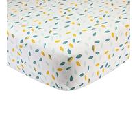 Trois Kilos Sept - Lenzuolo con angoli elasticizzati per neonati, 100% cotone, con etichetta Oeko-Tex®, jersey estensibile, motivo foglie (Koala), 60 x 120 cm