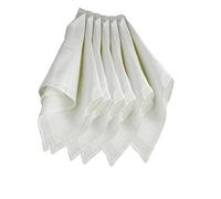 Trois Kilos Sept - Set di 6 mussole di cotone 70 x70 cm bianco per neonati