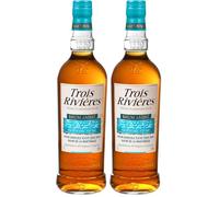 Trois Rivières - Ambrè, 70 cl, Rum Agricolo della Martinica, Invecchiato 12-13 mesi, 40% Vol (Confezione da 2)