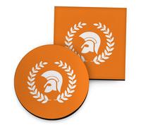 Trojan Alloro Foglia Design - Bevande Sottobicchiere - Rotondo O Quadrato