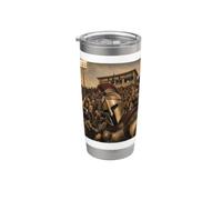 Trojan Studente Divertente Selfie Vintage Game Day Cool Mascotte Bicchiere termico in acciaio inox doppia parete