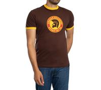Trojan Uomo Maglietta con logo Spirit Of '69, Marrone