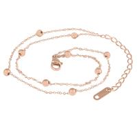 Troli Modern gilded leg chain made of Globe Rose Gold steel