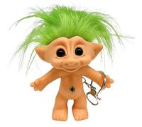 Troll Della Buona - Statuetta Vintage Del Troll Della Buona, Mini Ciondolo Con Capelli Colori Pazzi, Simpatico Accessorio Portachiavi Anti Smarrimento, Ciondolo Decorativo Da C