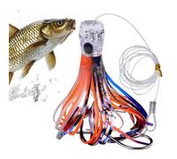 Troll Esca per pescatori, esca Troll con design polpo - Esca da traino per pesca in mare profondo, trota, persico, kayak notte pescatore