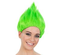 Troll Parrucca Donna Neon Luminoso Colorato Troll Accessorio Vestito Adulti Uomo