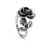 Trollbeads Anello in argento Sterling con rosa, Argento sterling, Nessuna pietra preziosa