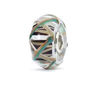 Trollbeads - Charm in Argento 925, Perle in Vetro, Multicolore - TGLBE-10410