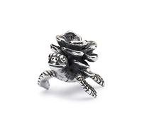 Trollbeads Charm Lotus Tartaruga in argento Sterling, colore argento, TAGBE-40115, misura unica, Argento, Nessuna pietra preziosa