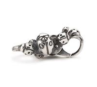 Trollbeads Chiusura con coccinella in argento, misura unica, Argento, Nessuna pietra preziosa