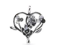 Trollbeads Ciondolo in argento a forma di prato fiorito