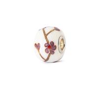 Trollbeads Ciondolo in vetro con motivo ritmo urbano, realizzato a mano, per braccialetti con ciondoli, gioiello da collezione di ispirazione urbana da donna