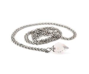 Trollbeads Collana Fantasy con quarzo rosa, utilizzabile senza chiusura, stile diverso con una sola collana, 70, Gemma Quarzo Quarzo rosa Gemma, Quarzo