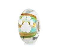 Trollbeads Collezione autunnale di perline di vetro con zampa d'amore (fedeli compagni)