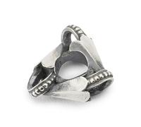 Trollbeads Collezione invernale suoni di armonia e perline d'amore, misura unica, Argento sterling Oro giallo, Nessuna pietra preziosa