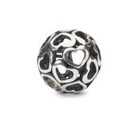 Trollbeads Charm Coperta di Cuori TAGBE-10201 – Argento sterling, misura unica