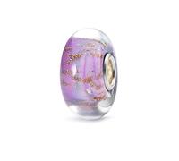 Trollbeads Bead in argento Rosa di Sera vetro – TGLBE-10326