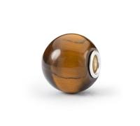 Trollbeads Jumbo rotondo gemma perline (occhio di tigre giallo)