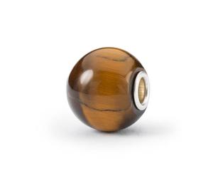 Trollbeads Jumbo rotondo gemma perline (occhio di tigre giallo)
