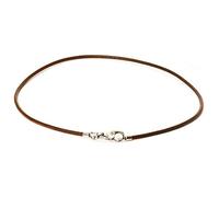 Trollbeads L310142 - Collana di cuoio, diametro 42 cm, colore: marrone