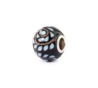 Trollbeads Midnight Pulse - Ciondolo in vetro per braccialetti e gioielli, elegante, realizzato a mano