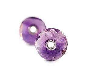 Trollbeads Orecchini da donna in vetro ametista - 86101, 1, Vetro, Ametista
