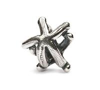 Trollbeads Perlina a forma di stella marina, in argento Sterling, design ispirato alla marina, autentica perlina in argento 925, collezione Essence of Life, progettata da Søren Nielsen, Argento