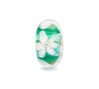 Trollbeads -Perline fiore di speranza in vetro colorato TGLBE-10444, misura unica, Vetro, Nessuna pietra preziosa