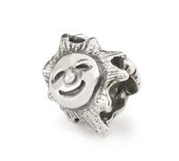 Trollbeads Silver Bead, ciondolo con sole sorridente, in argento Sterling per bracciale