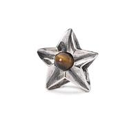 Trollbeads Stella del gemello TAGBE-00263, misura unica, Argento, Occhio di tigre