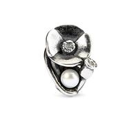 Trollbeads TAGBE-00034 - Ciondolo da Donna in Argento Sterling 925, Colore: Bianco, Vetro