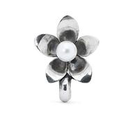 Trollbeads TAGBE-00214 - Ciondolo da donna Anemone Spacer in argento 925, perla bianca