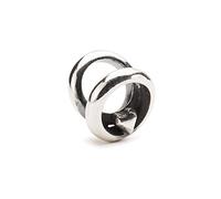 Trollbeads TAGBE-10237 - Ciondolo a forma di anello dell'amore, in argento sterling, misura unica, Argento, Nessuna pietra preziosa