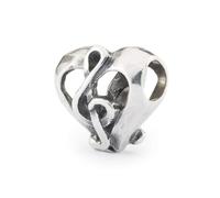 Trollbeads TAGBE-10267 - Ciondolo a forma di cuore con chiave, in argento sterling