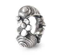 Trollbeads TAGBE-10288 - Charm in argento Sterling, motivo: fiori e lumache, per bracciale