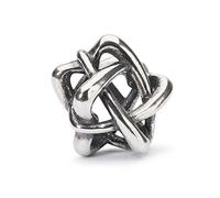 Trollbeads TAGBE-20198 - Ciondolo a forma di stella amorevole in argento sterling, misura unica, Argento, Nessuna pietra preziosa