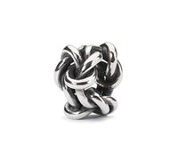 Trollbeads TAGBE-20204 - Ciondolo a forma di nodo dell'amicizia in argento sterling, misura unica, Argento, Nessuna pietra preziosa
