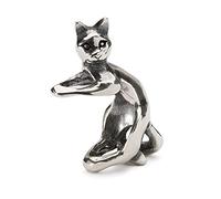 Trollbeads TAGBE-30153 - Ciondolo a forma di gatto giocoso in argento sterling